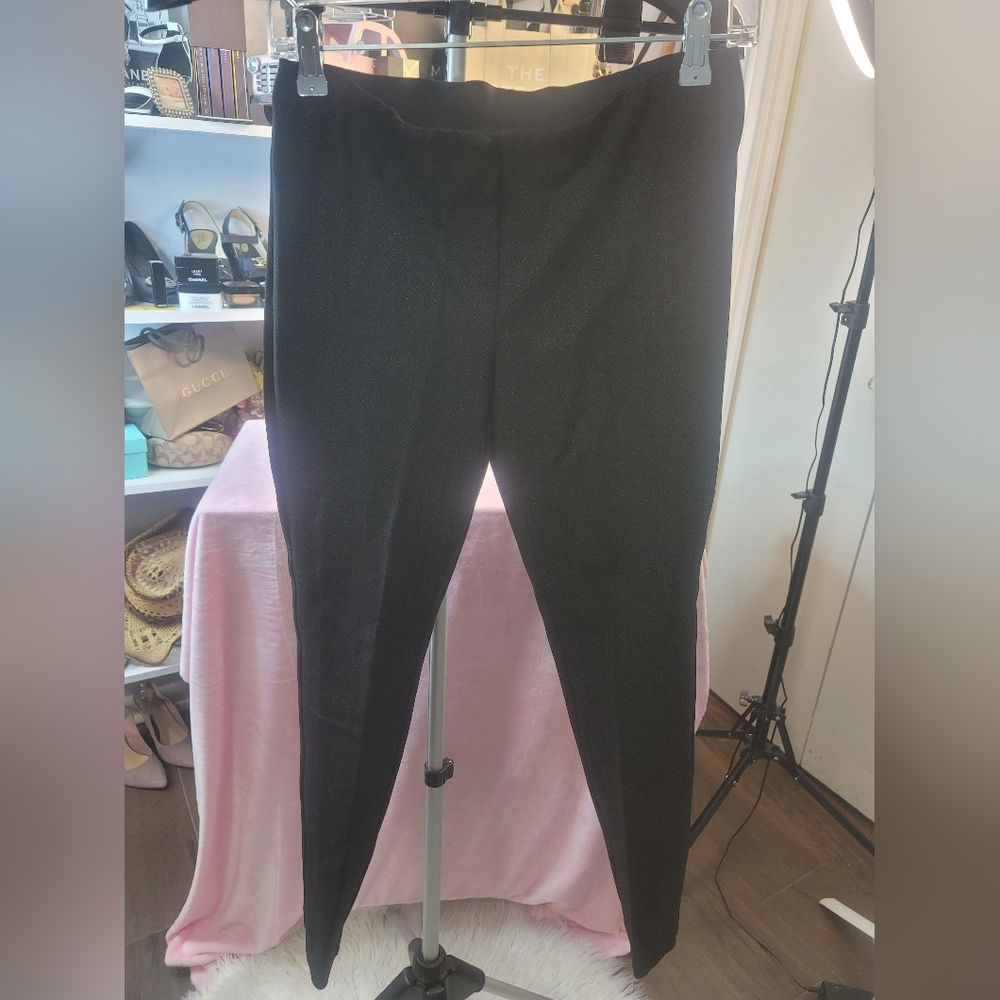 Alfani Petite Black High-Waisted Pants